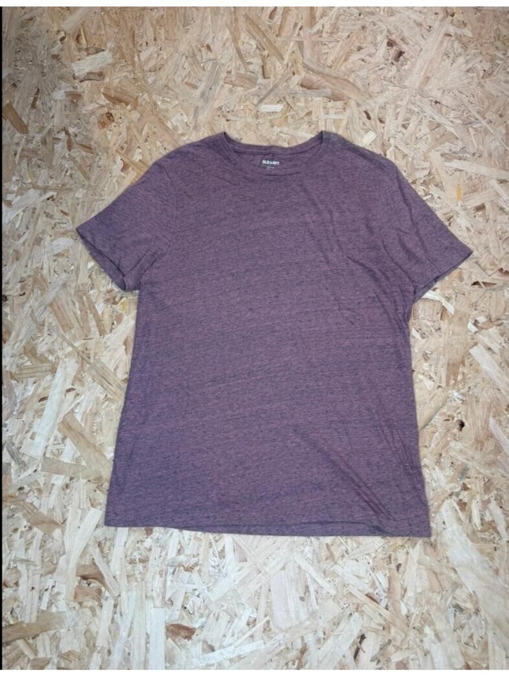 Old Navy T-Shirt Mens Large Purple Heather Short Sleeve Crew Neck Soft Tee